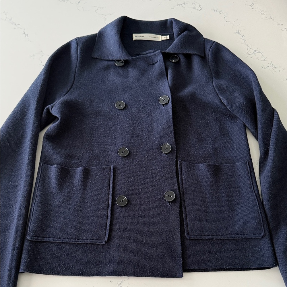 InWear Dark navy Pea Coat like cardigan